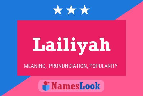 Lailiyah Namensposter