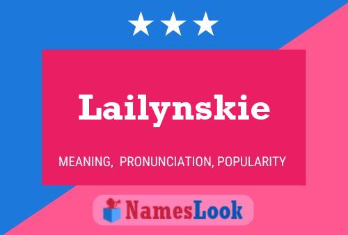 Lailynskie Namensposter