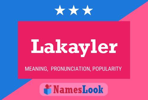 Lakayler Namensposter