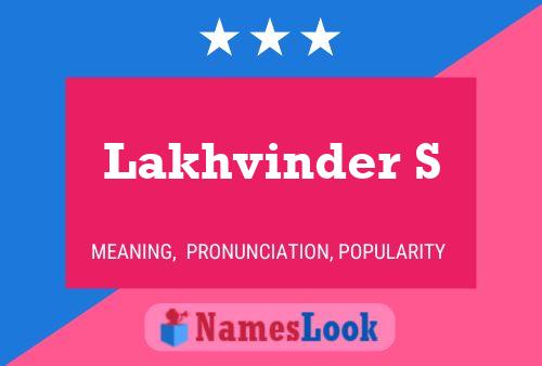 Lakhvinder S Namensposter