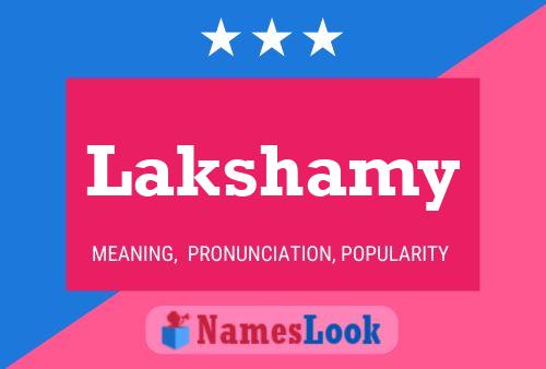 Lakshamy Namensposter