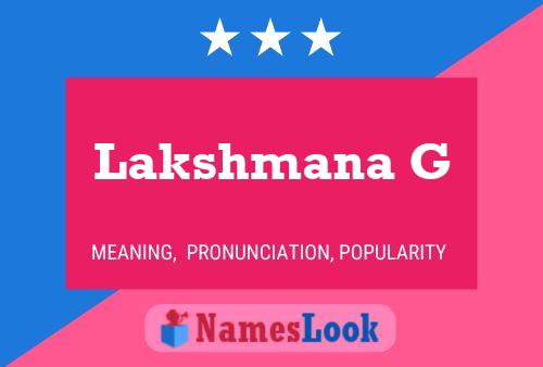 Lakshmana G Namensposter