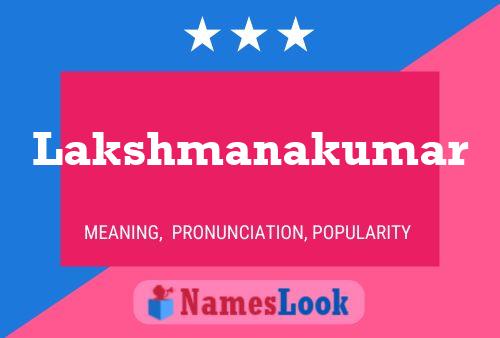 Lakshmanakumar Namensposter