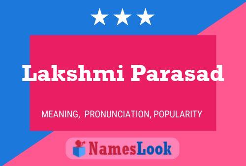 Lakshmi Parasad Namensposter