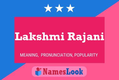 Lakshmi Rajani Namensposter