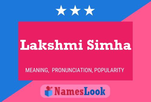 Lakshmi Simha Namensposter