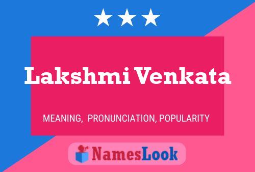 Lakshmi Venkata Namensposter