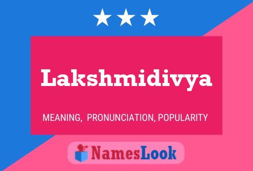 Lakshmidivya Namensposter