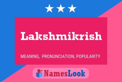 Lakshmikrish Namensposter