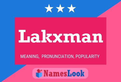 Lakxman Namensposter