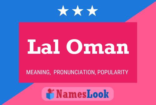 Lal Oman Namensposter