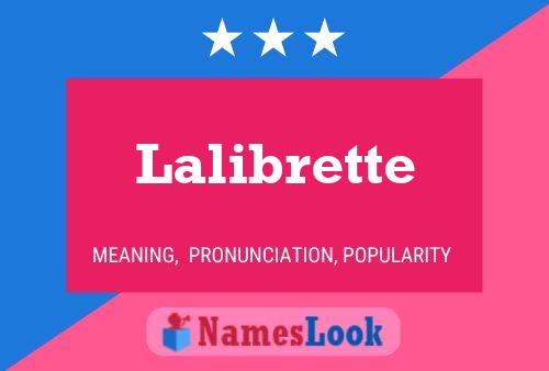 Lalibrette Namensposter