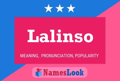 Lalinso Namensposter