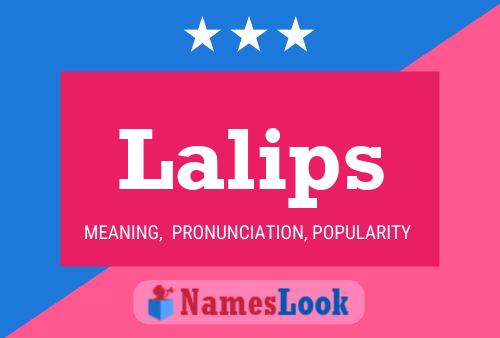 Lalips Namensposter