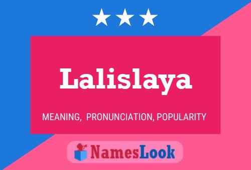 Lalislaya Namensposter