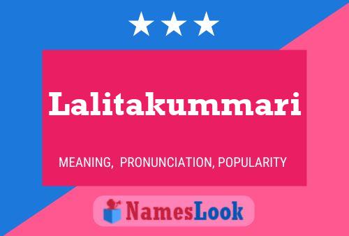 Lalitakummari Namensposter