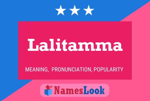 Lalitamma Namensposter