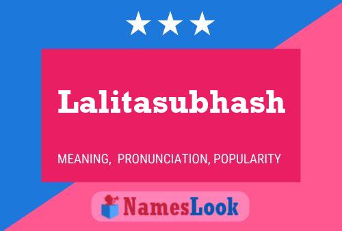 Lalitasubhash Namensposter