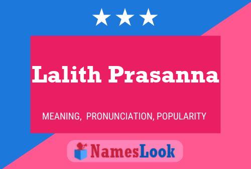 Lalith Prasanna Namensposter