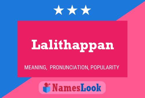 Lalithappan Namensposter