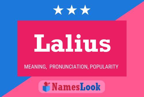 Lalius Namensposter