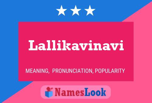 Lallikavinavi Namensposter