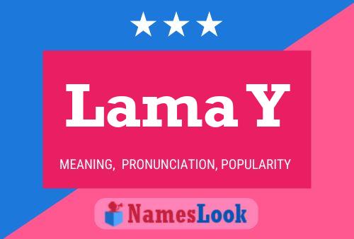 Lama Y Namensposter