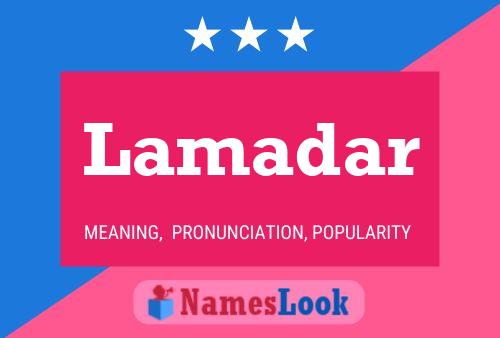 Lamadar Namensposter