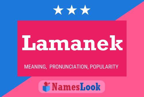 Lamanek Namensposter