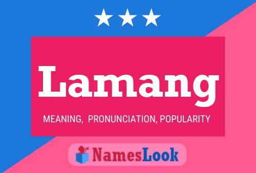 Lamang Namensposter