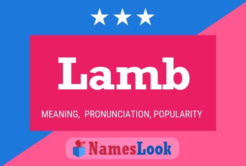 Lamb Namensposter