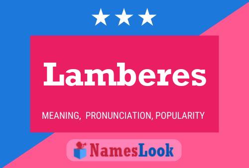 Lamberes Namensposter