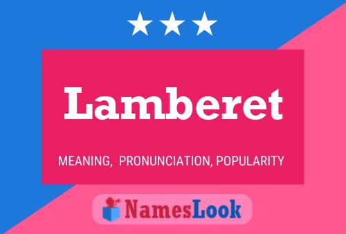 Lamberet Namensposter