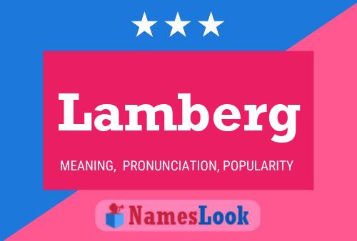 Lamberg Namensposter