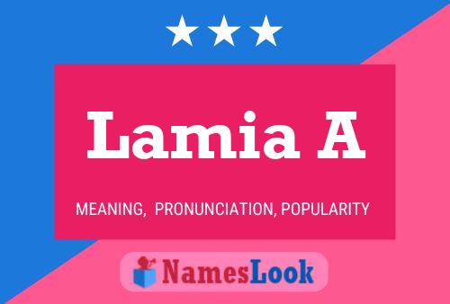 Lamia A Namensposter