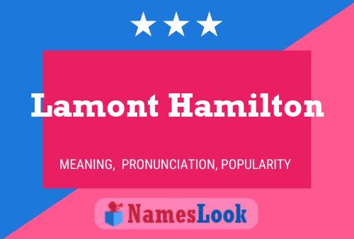 Lamont Hamilton Namensposter