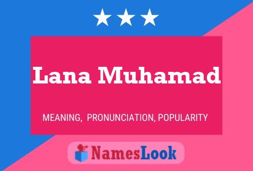 Lana Muhamad Namensposter