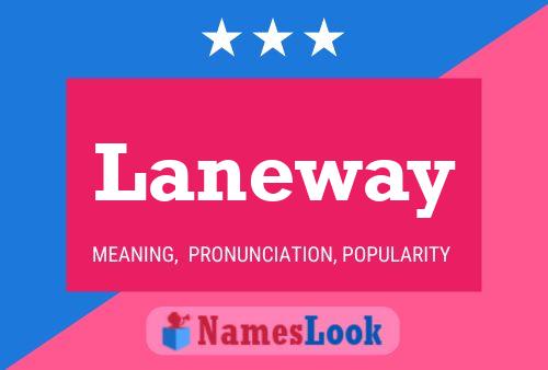 Laneway Namensposter