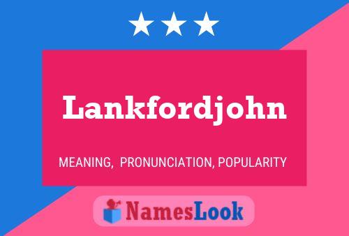 Lankfordjohn Namensposter