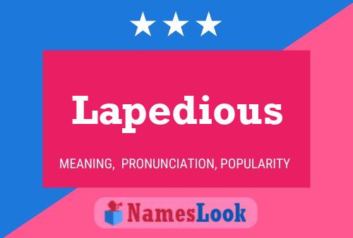 Lapedious Namensposter