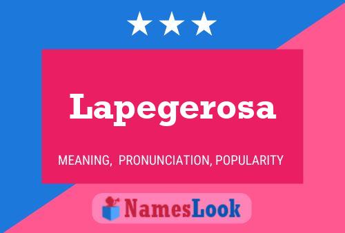 Lapegerosa Namensposter