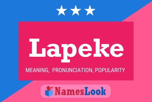 Lapeke Namensposter