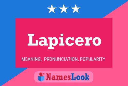 Lapicero Namensposter