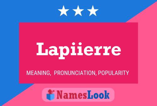 Lapiierre Namensposter