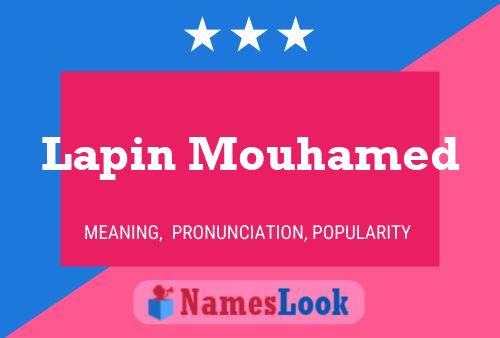 Lapin Mouhamed Namensposter