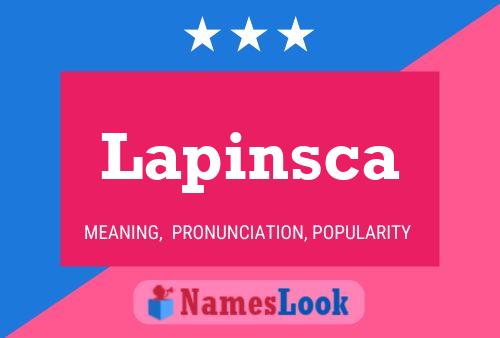 Lapinsca Namensposter