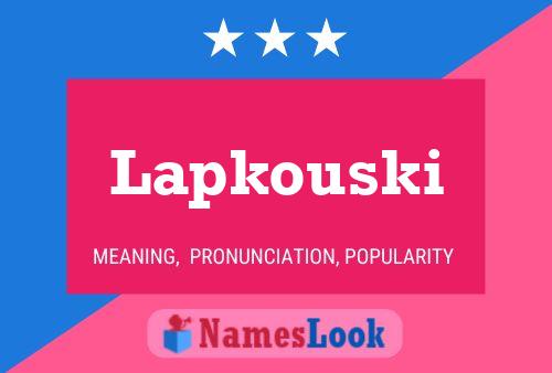 Lapkouski Namensposter