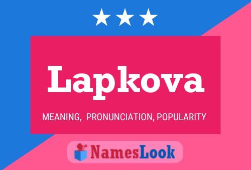 Lapkova Namensposter