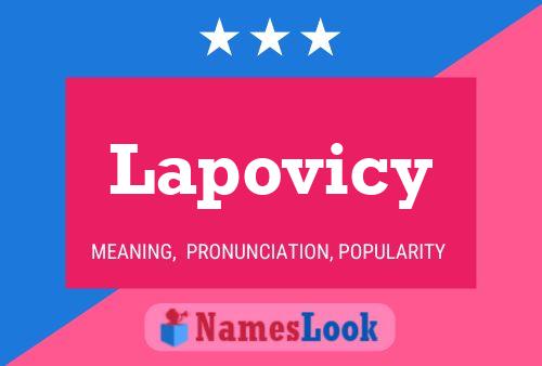 Lapovicy Namensposter