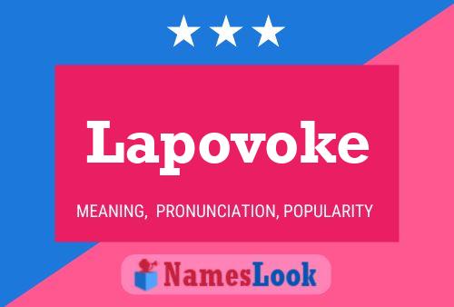 Lapovoke Namensposter